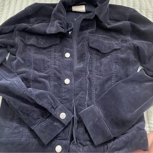 h and m velvet jean jacket